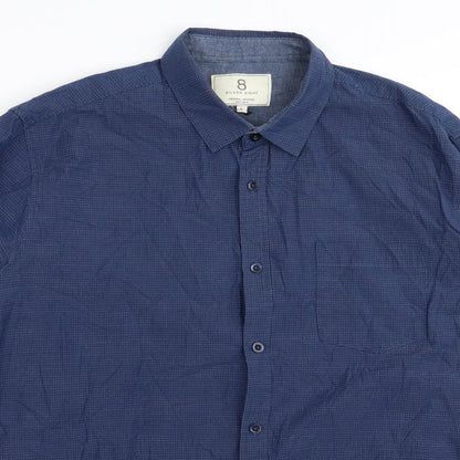 silver eight Mens Blue    Button-Up Size L