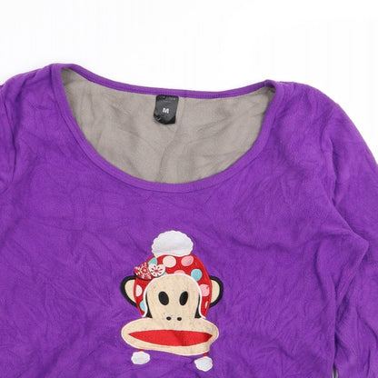 Preworn Womens Purple Solid  Top Pyjama Top Size M