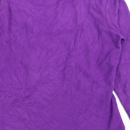 Preworn Womens Purple Solid  Top Pyjama Top Size M