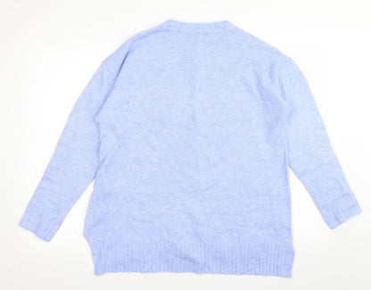 M&S Womens Blue   Pullover Jumper Size M