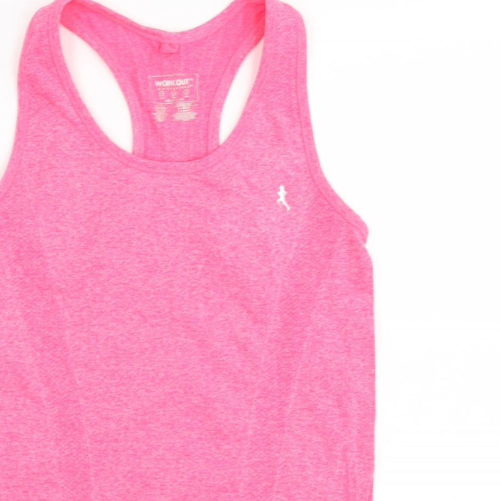 workout Womens Pink   Basic Tank Size 10