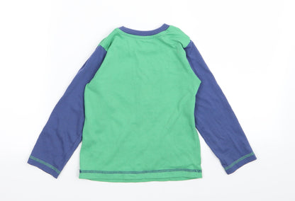 Preworn Boys Green Solid   Pyjama Top Size 2-3 Years