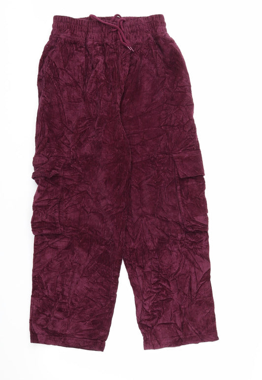 Womens UK Size 8 ASOS Regular Fit  Red Trousers