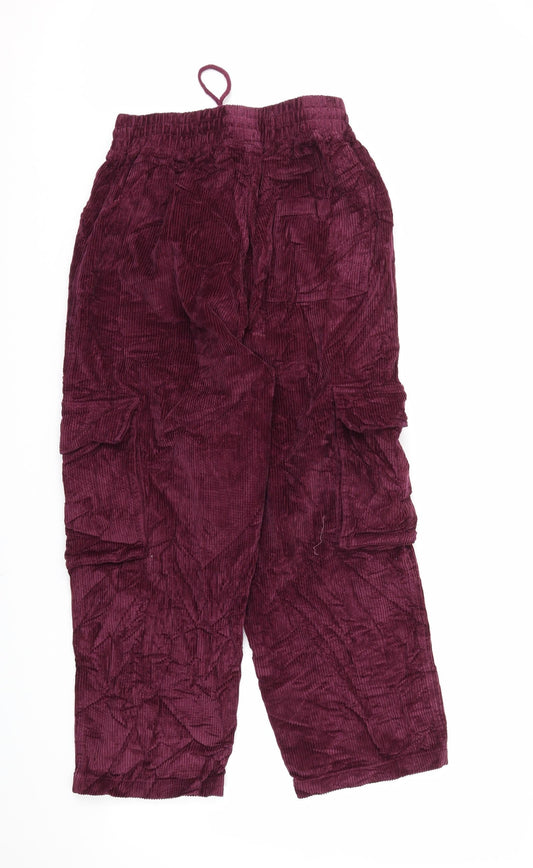 Womens UK Size 8 ASOS Regular Fit  Red Trousers