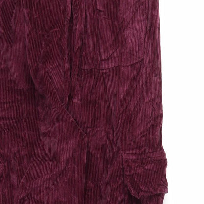 Womens UK Size 8 ASOS Regular Fit  Red Trousers