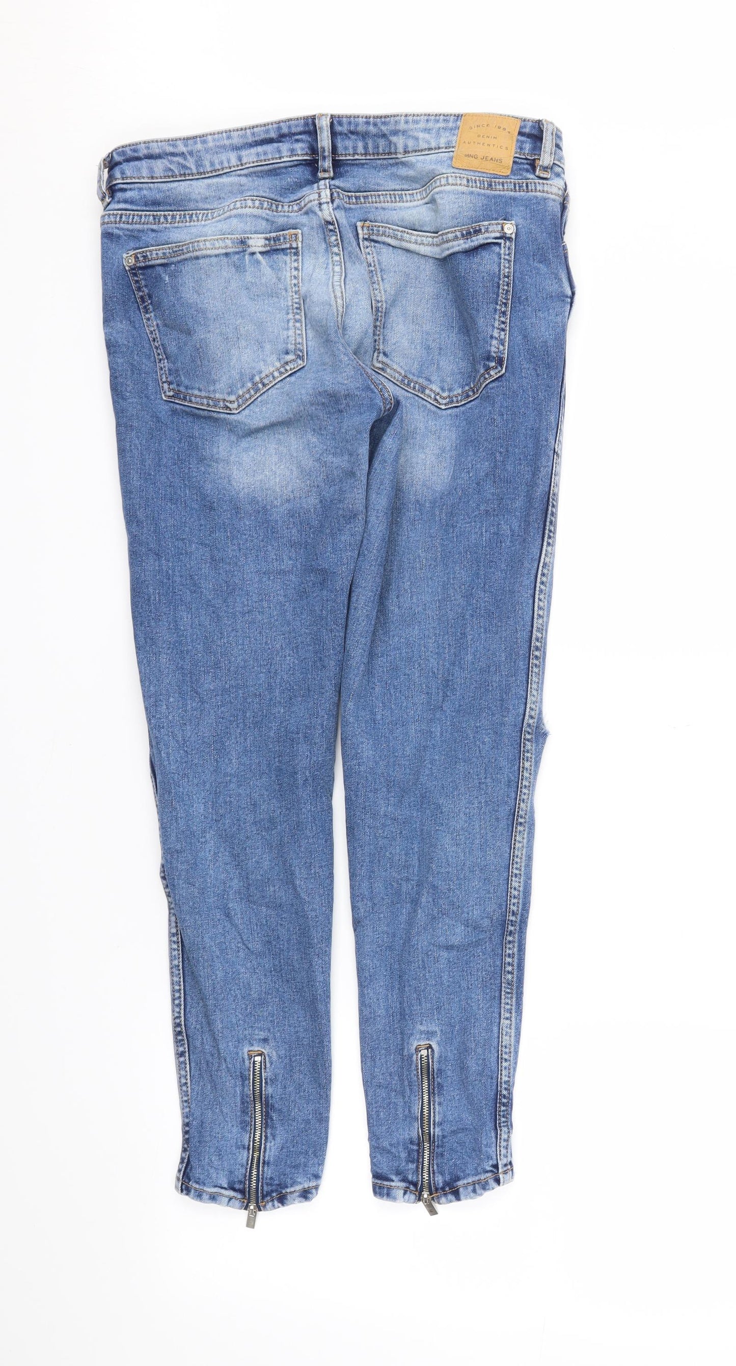 Womens UK Size 10 DENIM Regular Fit Skinny Blue Jeans