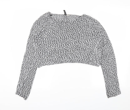Womens UK Size M H&M Grey Basic T-Shirt
