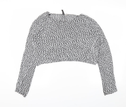Womens UK Size M H&M Grey Basic T-Shirt