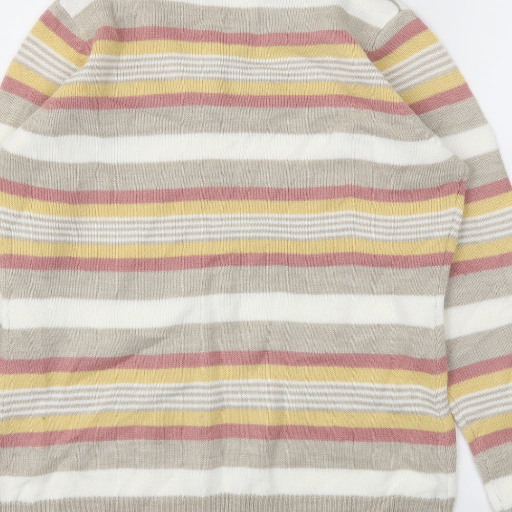 Womens UK Size S Isle Essentials Multicoloured Basic T-Shirt