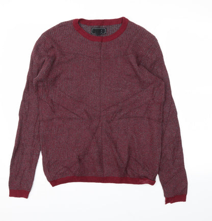 21 MEN Mens Red   Pullover Sweatshirt Size S