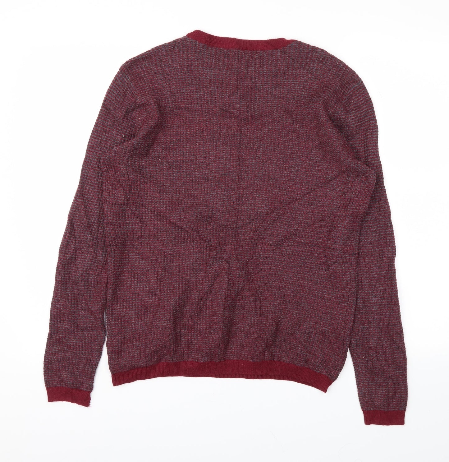 21 MEN Mens Red   Pullover Sweatshirt Size S