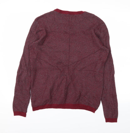 21 MEN Mens Red   Pullover Sweatshirt Size S