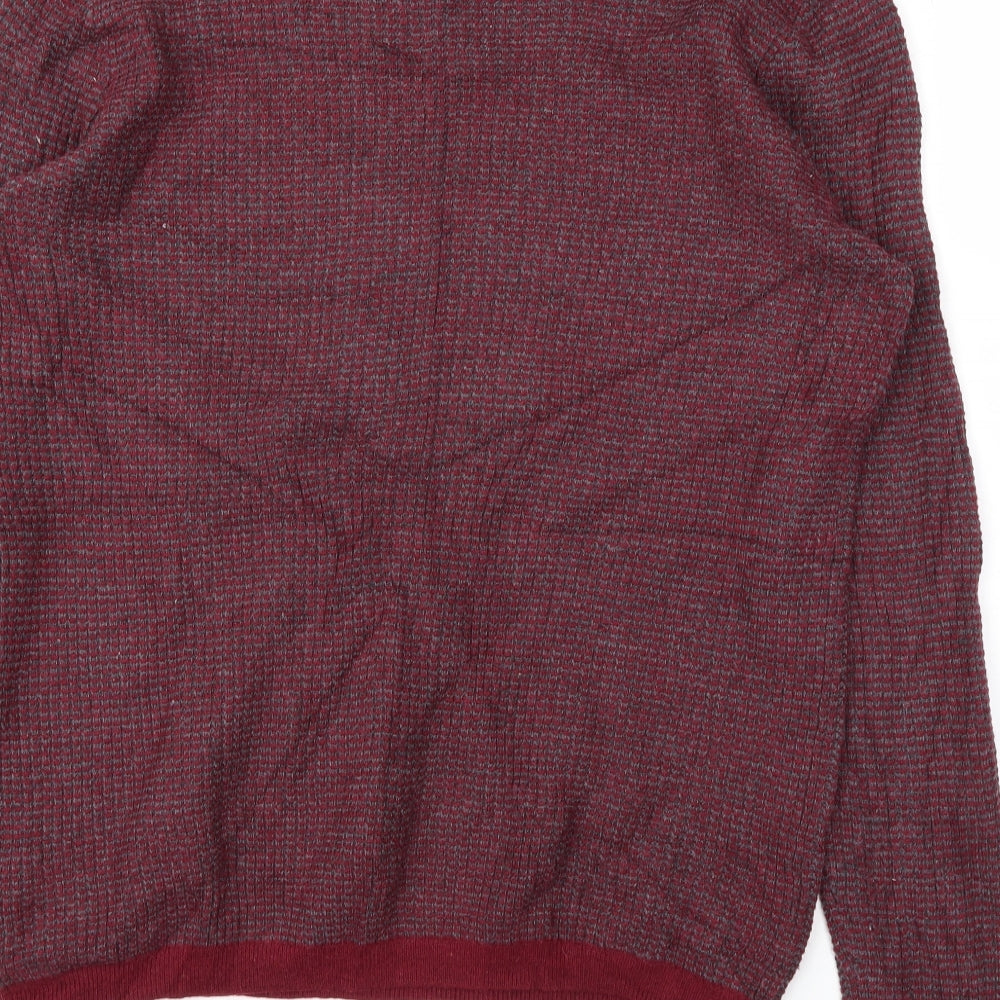 21 MEN Mens Red   Pullover Sweatshirt Size S