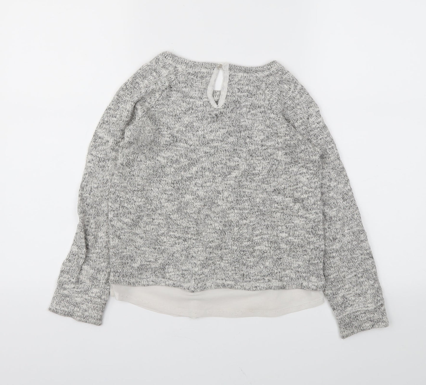 George Girls Grey   Pullover Jumper Size 10-11 Years