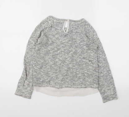 George Girls Grey   Pullover Jumper Size 10-11 Years