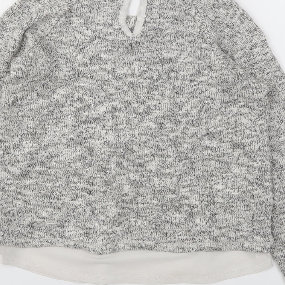 George Girls Grey   Pullover Jumper Size 10-11 Years