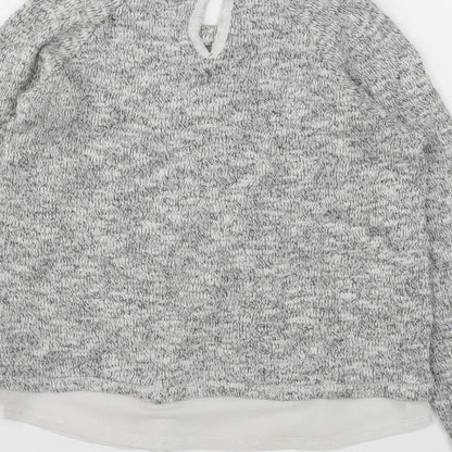 George Girls Grey   Pullover Jumper Size 10-11 Years