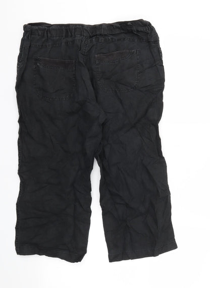 Womens UK Size 14 M&S Regular Fit  Black Trousers