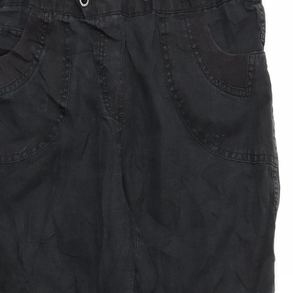 Womens UK Size 14 M&S Regular Fit  Black Trousers