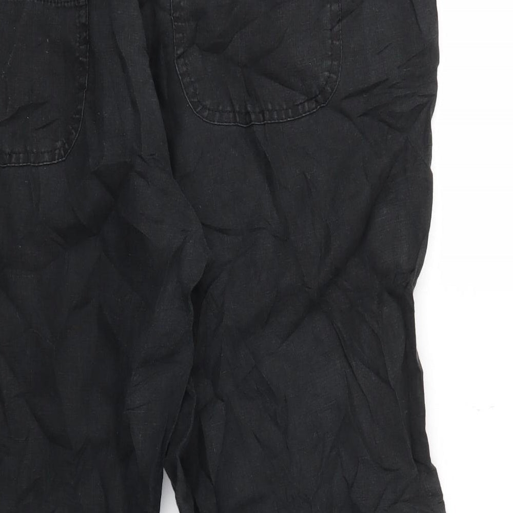 Womens UK Size 14 M&S Regular Fit  Black Trousers