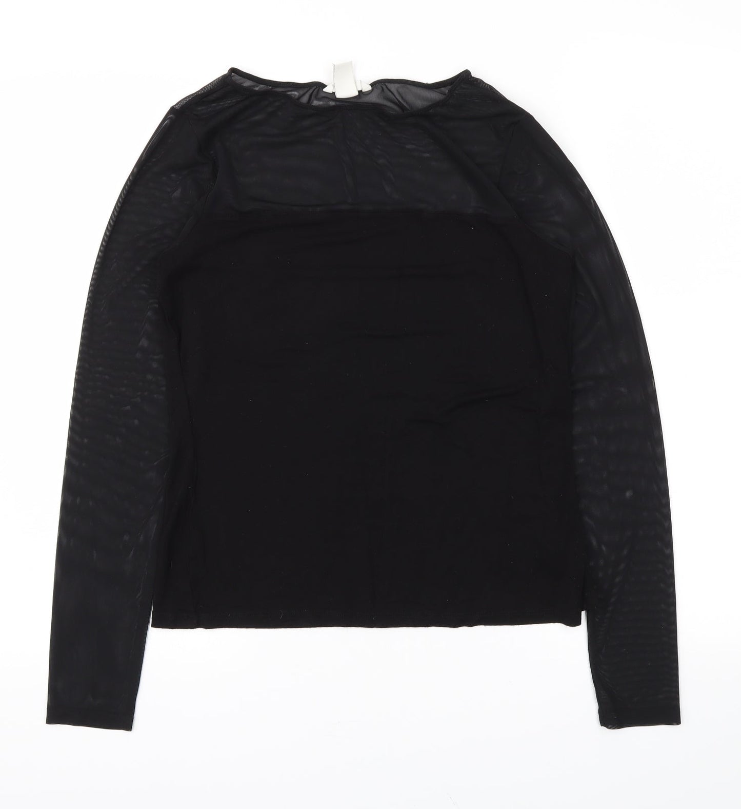 Womens UK Size L H&M Black Basic T-Shirt