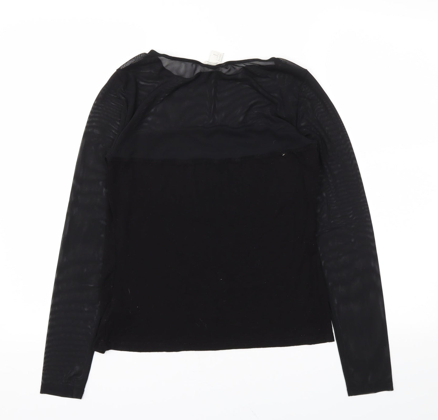 Womens UK Size L H&M Black Basic T-Shirt