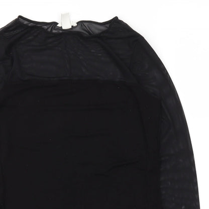 Womens UK Size L H&M Black Basic T-Shirt