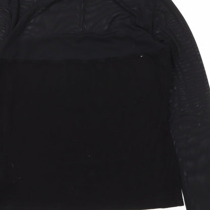 Womens UK Size L H&M Black Basic T-Shirt
