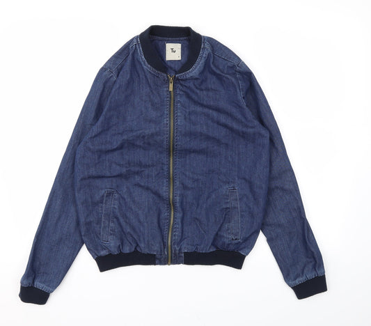 TU Womens Blue   Jacket Coat Size 8