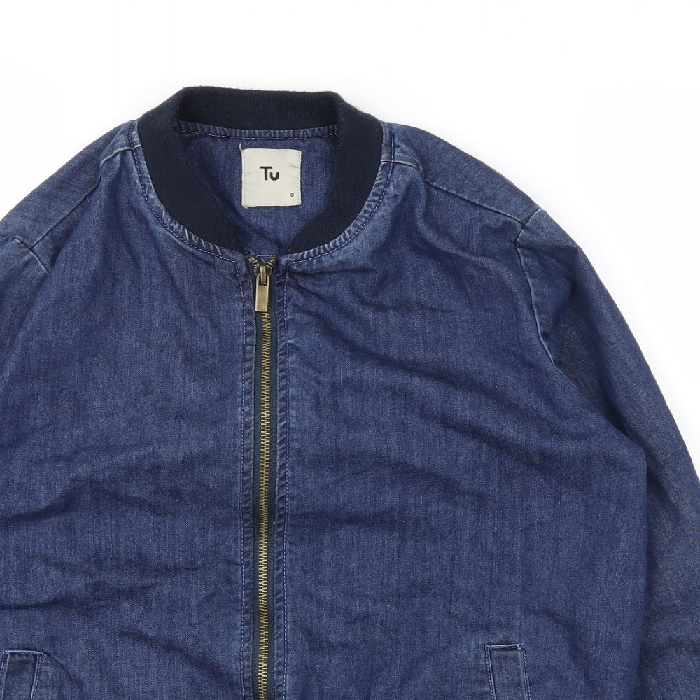 TU Womens Blue   Jacket Coat Size 8