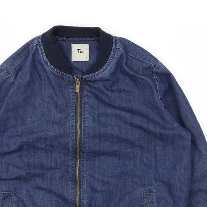 TU Womens Blue   Jacket Coat Size 8