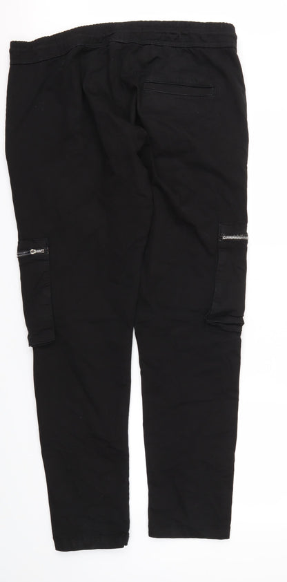 Womens UK Size 36 Brave Soul Regular Fit  Black Trousers