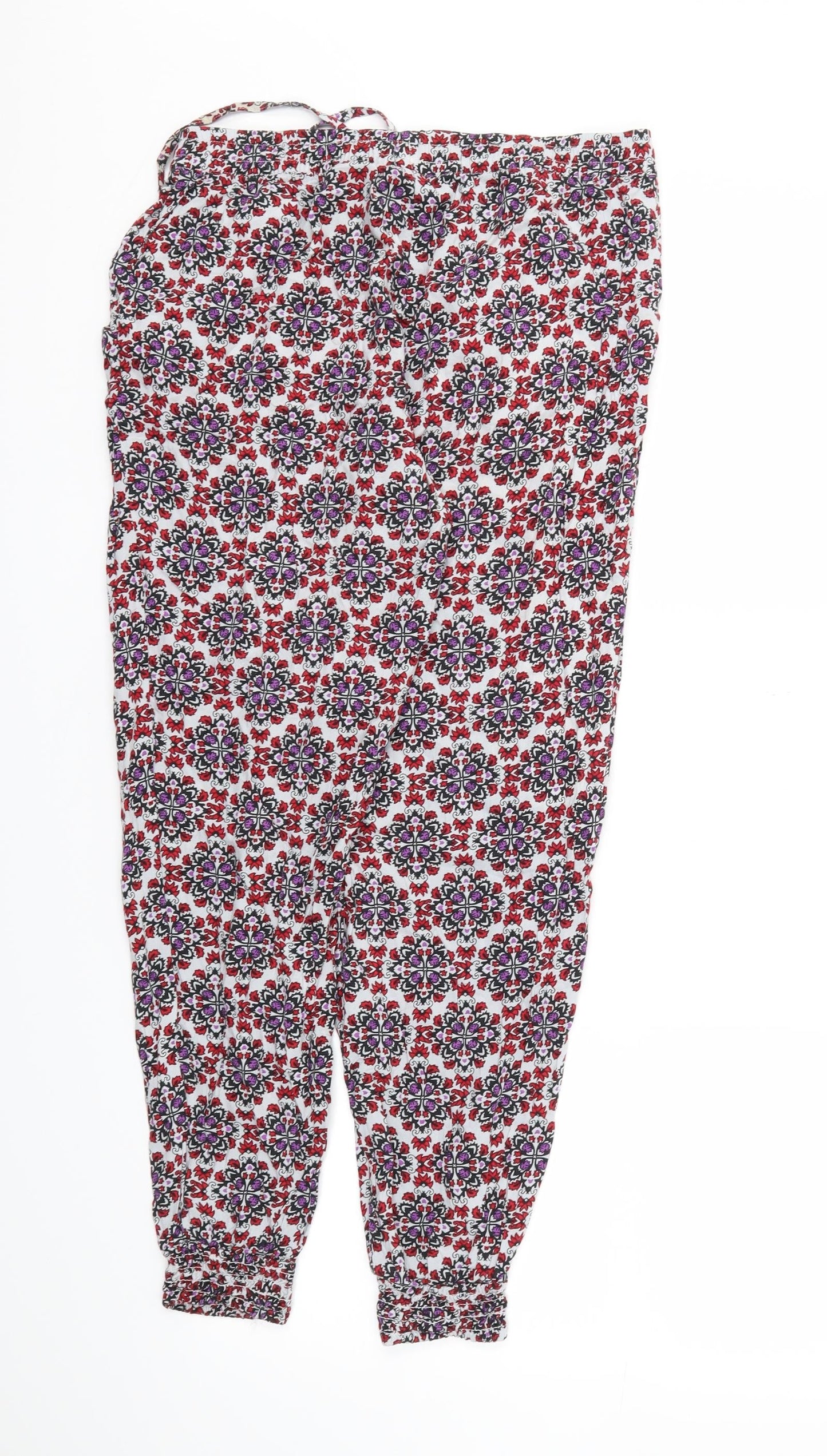 Womens UK Size 10 H&M Regular Fit Jogger Purple Trousers