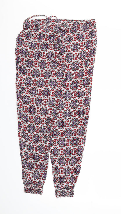 Womens UK Size 10 H&M Regular Fit Jogger Purple Trousers