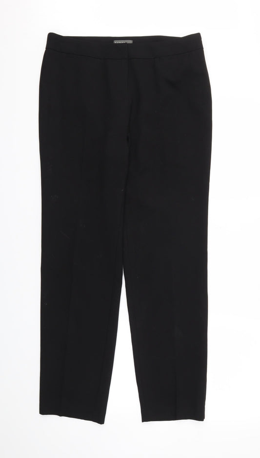 Womens UK Size 12 Papaya Regular Fit  Black Trousers