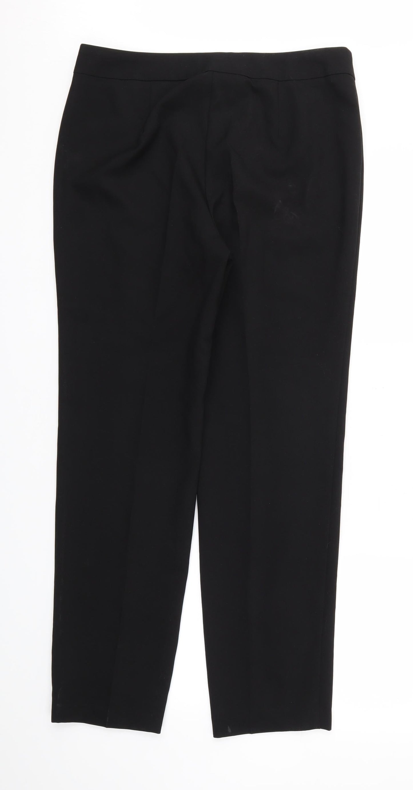 Womens UK Size 12 Papaya Regular Fit  Black Trousers