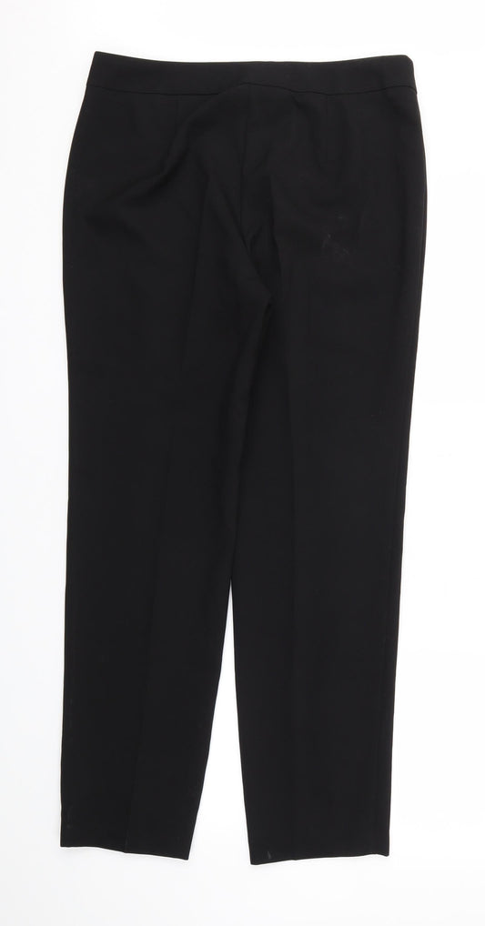 Womens UK Size 12 Papaya Regular Fit  Black Trousers