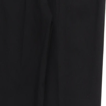 Womens UK Size 12 Papaya Regular Fit  Black Trousers