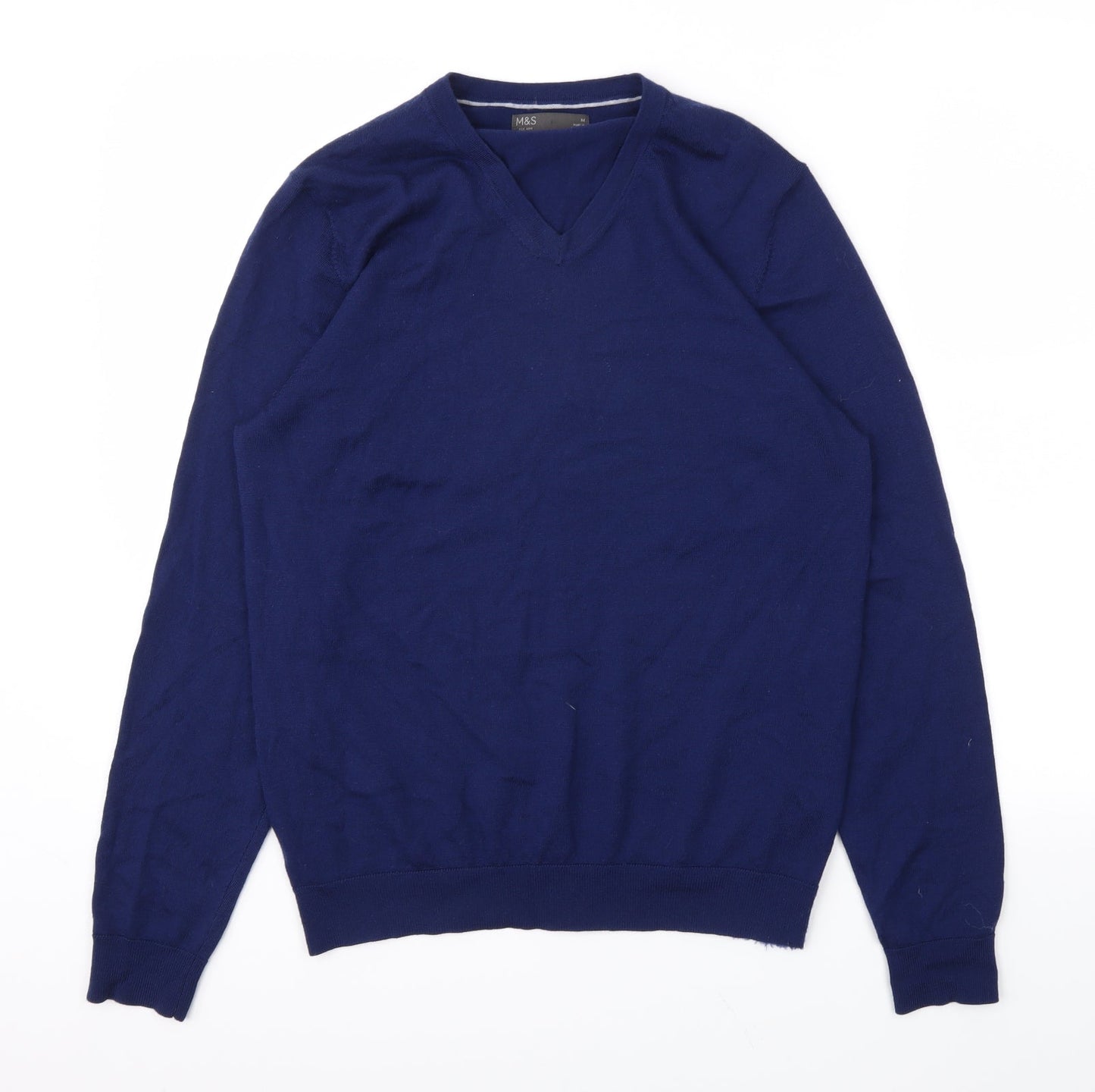 Mens UK Size M M&S Blue Pullover Sweatshirt