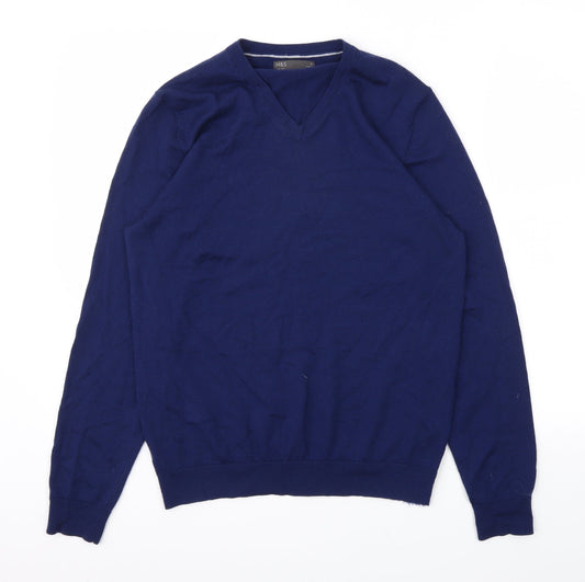 Mens UK Size M M&S Blue Pullover Sweatshirt
