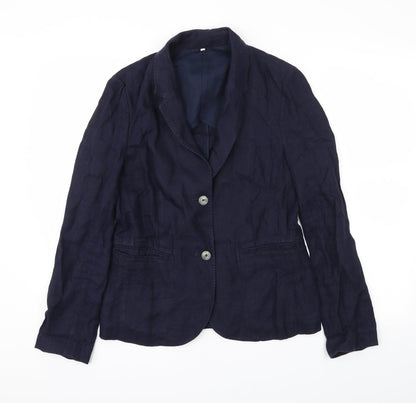 Womens UK Size M Preworn Regular Blue Blazer