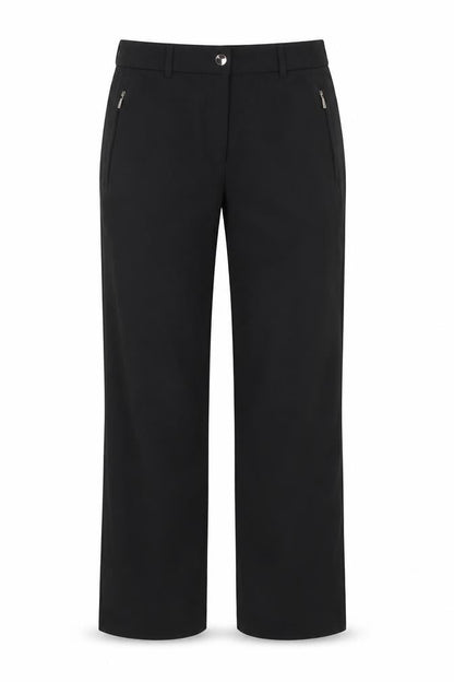 Womens UK Size 8 M&S Relaxed Fit  Black Trousers