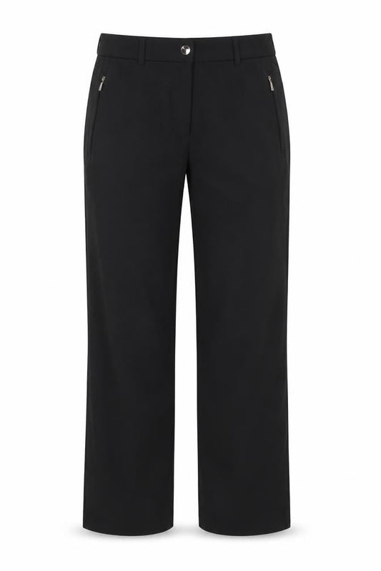 Womens UK Size 8 M&S Relaxed Fit  Black Trousers
