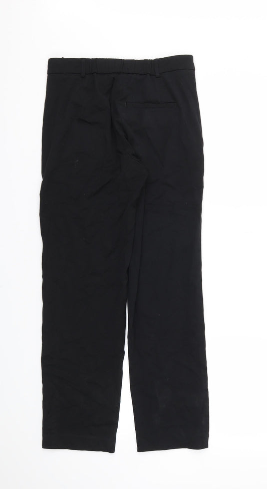 M&S Womens Black Houndstooth  Trousers  Size 8 L28 in