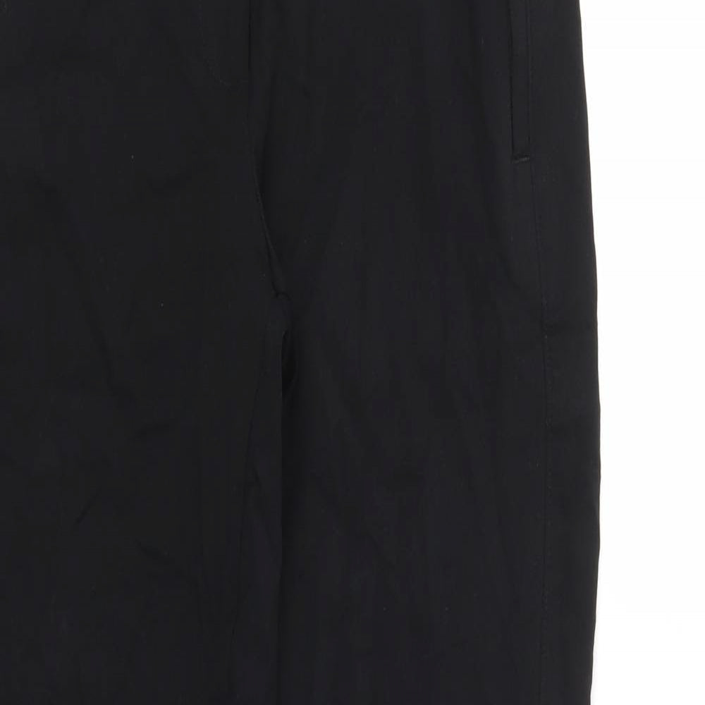 Womens UK Size 8 M&S Relaxed Fit  Black Trousers