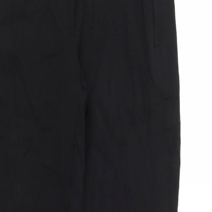 Womens UK Size 8 M&S Relaxed Fit  Black Trousers