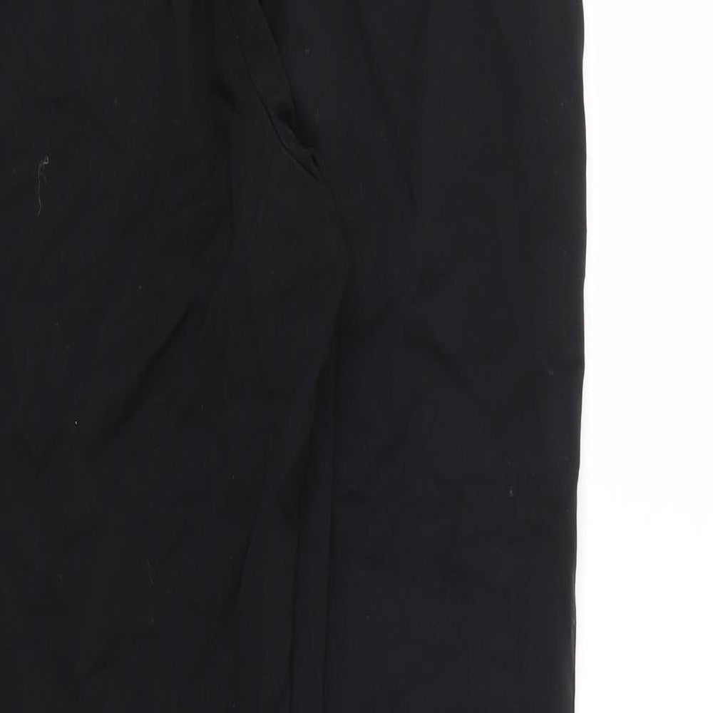 Womens UK Size 8 M&S Relaxed Fit  Black Trousers