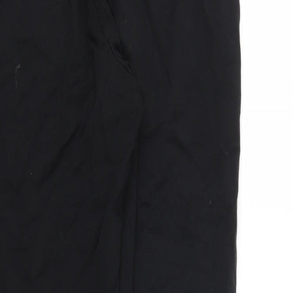 Womens UK Size 8 M&S Relaxed Fit  Black Trousers