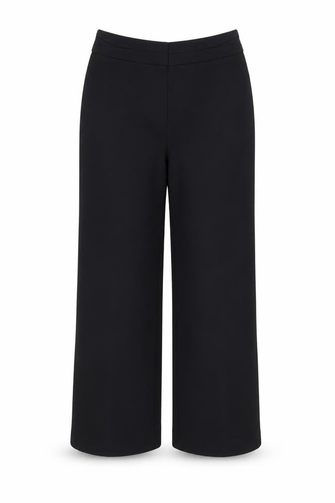 Womens UK Size 10 M&S Relaxed Fit  Black Trousers