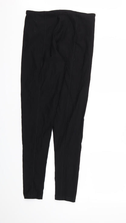 Womens UK Size M TRU Regular Fit Sweatpants Black Trousers